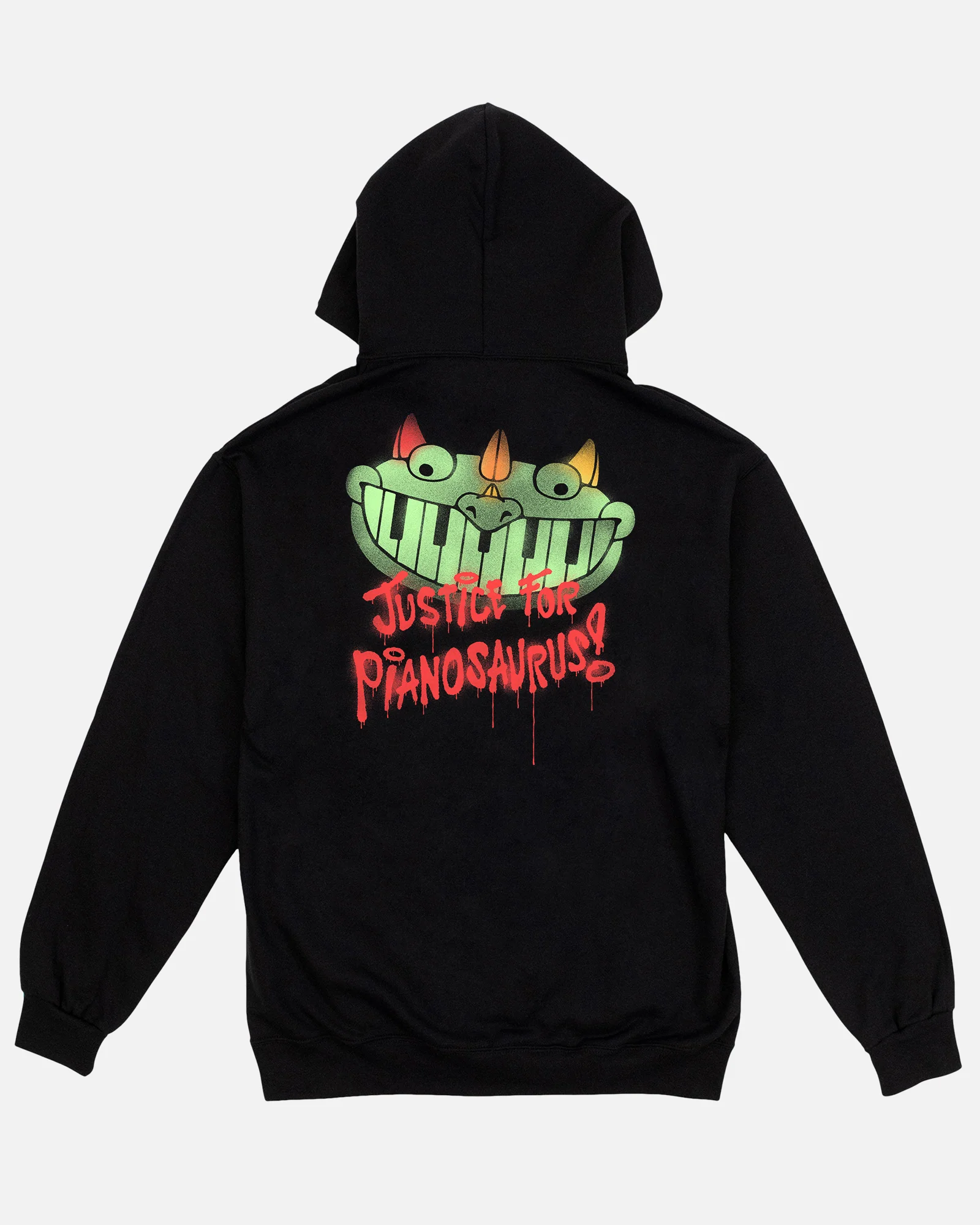 Justice For Pianosaurus Black Hoodie