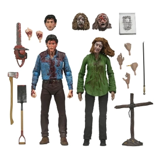 Evil Dead - 7” Scale Action Figure - Ultimate Bloody Ash & Cheryl Williams 2 Pack