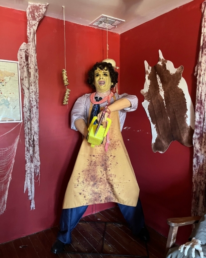 Mannequin à l'effigie de Leatherface