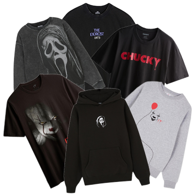 Découvrez nos vêtements référencés sur Horror Collection